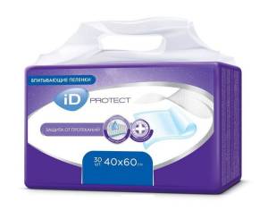 Пеленки впитывающие для iD Protect 40*60 №30