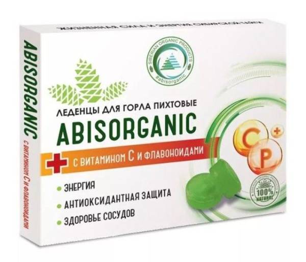 Леденцы ABISORGANIC пихтовые с витамином C и флавоноидами 10шт фотография