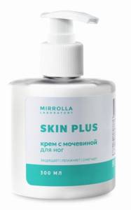 Крем для ног при натоптышах и трещинах мочевина Skin Plus Мирролла 300мл